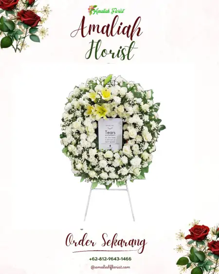 Krans Bunga Duka Balas Klumprik